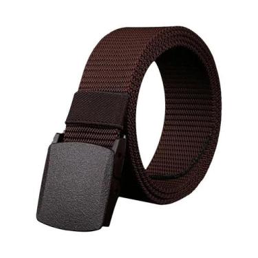 Imagem de Cinto Ajustável Masculino De 120cm Para Viagens Ao Ar Livre Com Fivela