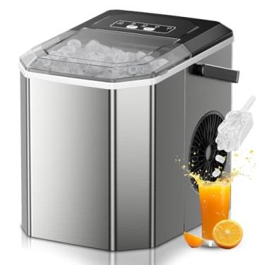 Imagem de Máquina De Gelo 12kg Profissional Portatil Inox Autolimpante