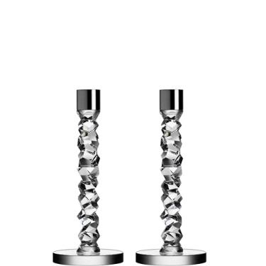 Imagem de Orrefors Par de castiçal de 19,25 cm (7,25"), pequeno