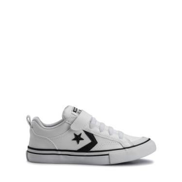 Imagem de Tênis Converse All Star Pro Blaze Strap Infantil (Branco/Preto, BR, Criança de 9 a 12 anos, Numérico, 32)