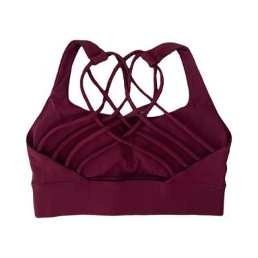 Imagem de Top De Treino Feminino Com Sutiã Esportivo Push up À Prova De Choque, 