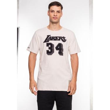 Imagem de Camiseta Mitchell & Ness Los Angeles Lakers Shaquille O'Neal Masculino-Masculino