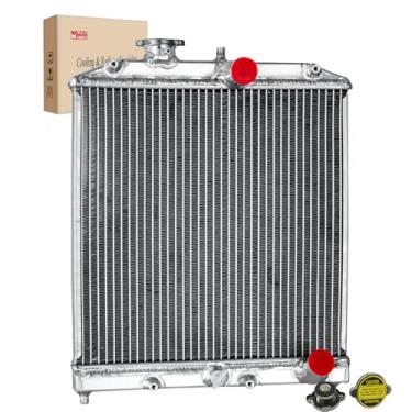 Imagem de Kaiakui Substituição do radiador de alumínio para radiador Honda Civic 1992-2000, radiador Civic del Sol 1993-1997, radiador Acur Integra 1994-2001 EG EK Del Sol Integra B16 B18 D15 D16
