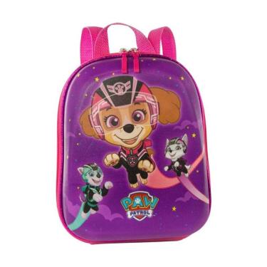 Imagem de Mochila Escolar Infantil De Costas Patrulha Canina Roxa