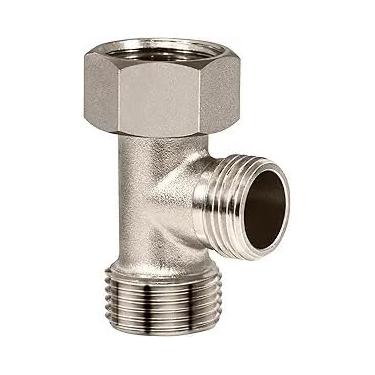 Imagem de Adaptador T para assento de bidê elétrico, válvula T de metal para assento sanitário 7/20.3 cm x 7/20.3 cm x 3/20.3 cm, conector T acessório de bidê para bidê elétrico
