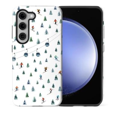 Imagem de casesok Capa para Samsung Galaxy S23 Plus, capa rígida de camada dupla + capa de telefone de silicone, proteção total à prova de choque para Samsung Galaxy S23 Plus - Resort de esqui, férias de