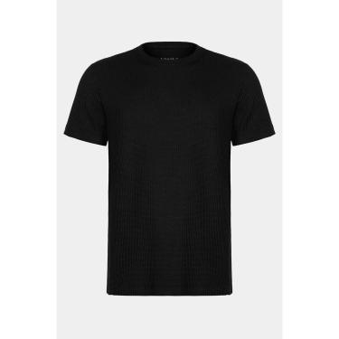 Imagem de Camiseta Aramis Manga Curta Canelado Vegas Preto-Masculino
