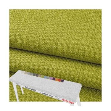 Imagem de 20cm-High Bench Cushion Cover Only Customise Bespoke Custom Covers Replacement Pads Indoor Outdoor Furniture Removable With Non-Slip Bottom Zipper Sofa For Window Seat Chair(195x55 cm)