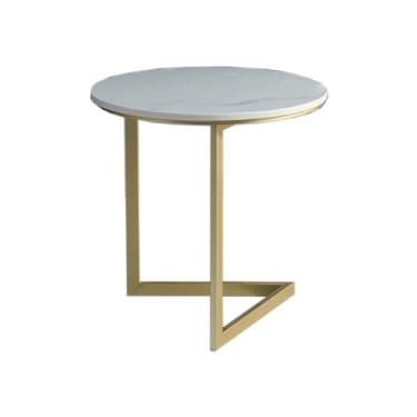 Imagem de Mesa lateral de sofá de metal moderna, canto, pode ser usada como café, mesa pequena, etc. Simples