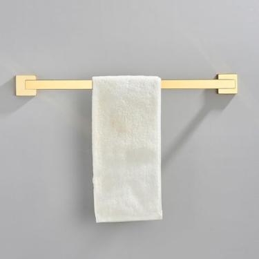 Imagem de Acessórios para conjunto de ferragens de banheiro, suporte de papel de aço inoxidável, toalheiro, barra de banheiro, trilho para instalação de unhas, dourado 40 cm, T