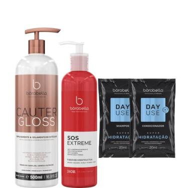 Imagem de Borabella Cauter Gloss 500ml + SOS Reconstructor 240ml