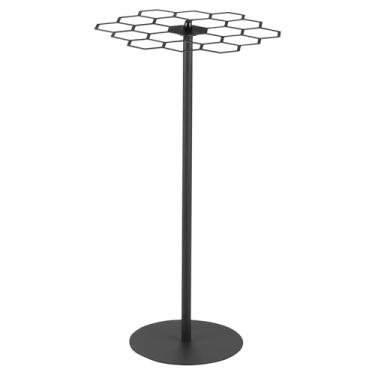 Imagem de ZFLYCANP Suporte giratório para medalhas, suporte de medalha de mesa com base redonda estável, resistente, altura ajustável, sem broca para basquete, corrida, ginástica, medalhas de corrida de futebol