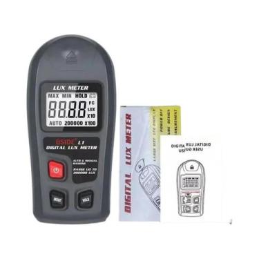 Imagem de Medidor De Lux Digital Profissional BSIDE L1 200000 FC, Iluminômetro F