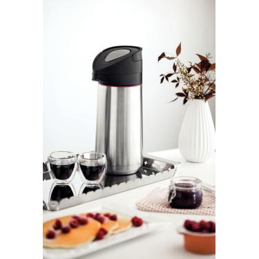 Imagem de Garrafa Térmica Tramontina Exata Inox com Ampola de Aço 1,4L