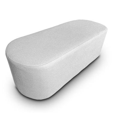 Imagem de Puff Orgânico Oval Curvo Redondo Para Sala Confortável e Reforçado Bou