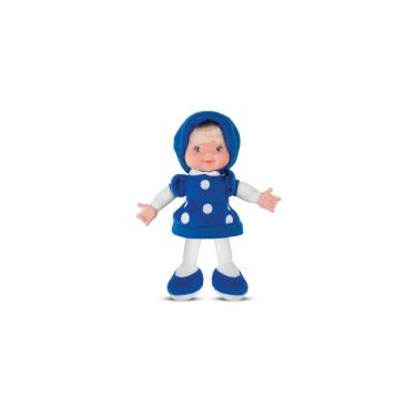 Imagem de Boneca Little Baby Fashion Azul 28 Cm Antialérgica
