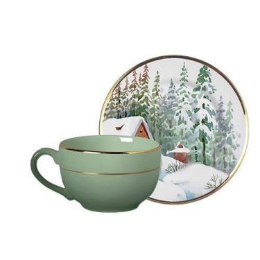 Imagem de Conjunto Com 6 Xícaras De Chá Com 6 Pires Rena 250 Ml - Alleanza Cerâm