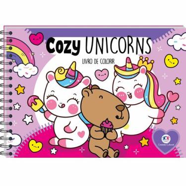 Imagem de Livro - Cozy Unicorns - Para Colorir