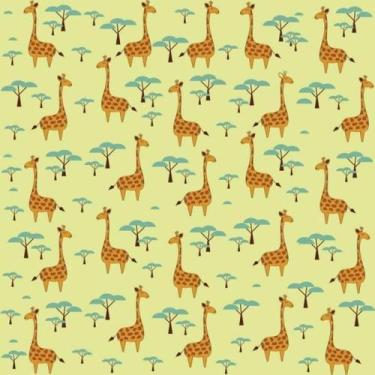 Imagem de Papel De Parede Infantil Girafa Safari - Drop de Casa