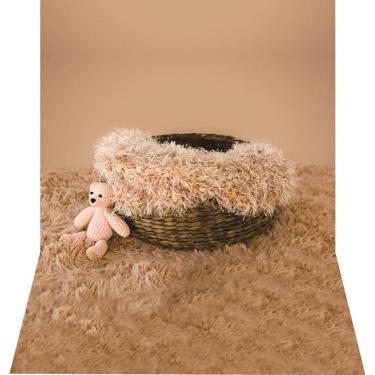 Imagem de Fundo Fotográfico Newborn Em Tecido Ursinho Rosa 1,50X2,50