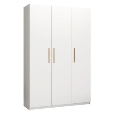 Imagem de Guarda Roupa Roupeiro Casal 3 Portas Paris Branco Caemmun