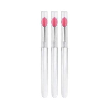 Imagem de Pincel De Silicone Macio Para Batom, Aplicador Portátil Com Cabo Trans