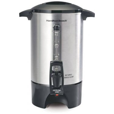 Imagem de Botijão Elétrico para Café Hamilton Beach Prata Dispensa 45 Xícaras, Bico com Alavanca, 1090W, 110V, Modelo 40519