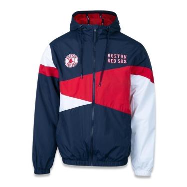 Imagem de JAQUETA CORTA VENTO WINDBREAKER MLB BOSTON RED SOX CORE MARINHO/VERMELHO NEW ERA-Masculino