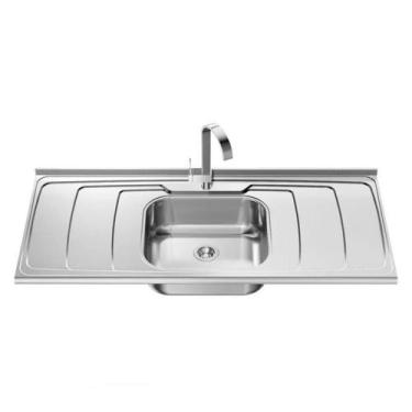 Imagem de Pia de Cozinha Dubai Plus Cuba 160X54,5 Ghel, Inox