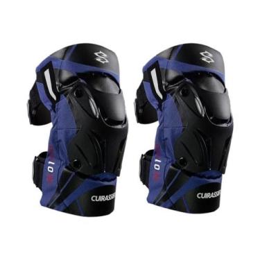 Imagem de Protetores De Joelho Refletivos Noturnos Cuirassier Para Motocicleta, 