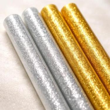 Imagem de 4 Bastões Cola Quente Glitter Colorido 1mm Diy Artesanato Pistola de C