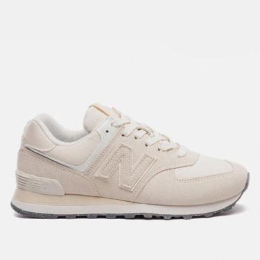 Imagem de Tênis Couro New Balance 574 V'2 Feminino, Bege claro, 38