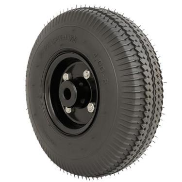 Imagem de Roda Pneumática Completa Para Carrinho De Carga 4.10/3.50-4 Rolamento 
