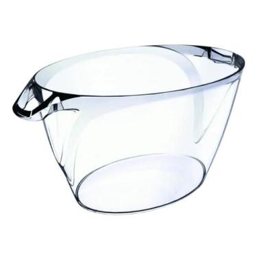 Imagem de Balde de gelo oval 5l cristal - ELITE PLASTIC