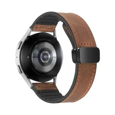 Imagem de Pulseira De Couro E Silicone De 20/22mm Para Relógios Amazfit Active, 