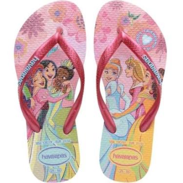 Imagem de Chinelo Dedo Infantil Menina Casual Dia a Dia Passeio Praia Havaianas Kids Slim Princess-Feminino