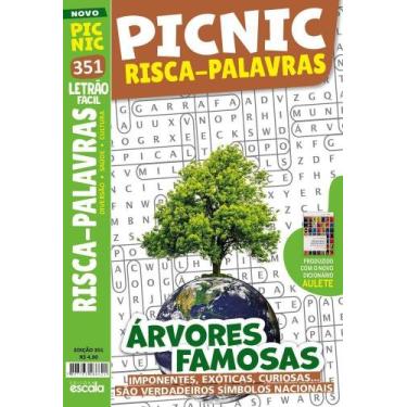 Imagem de Picnic Risca-Palavras - Letrão - Fácil: 351 - Árvores Famosas - Lafont