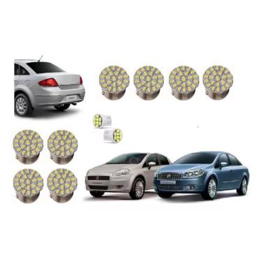 Imagem de Lâmpadas led lanterna pisca ré freio fiat linea todos - VELOX TIGER CI