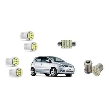 Imagem de Kit Lâmpadas Led Fox 2003 A 2009 Teto Placa Ré Farolete - AUTOVEX