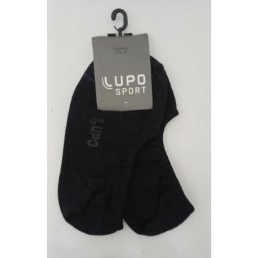 Imagem de Meia Lupo Sapatilha Unissex C/ Silicone Costura Reforçada, Preto, 37/4