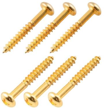 Imagem de Jg parafuso ponte guitarra strato dourado elephant 6 un ele0165