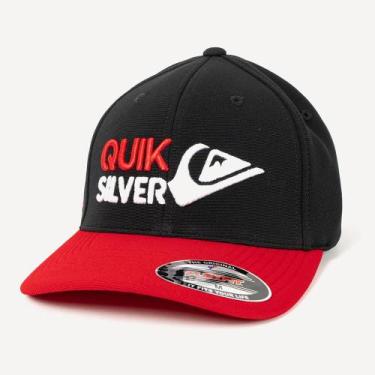Imagem de Boné Quiksilver Aba Curva Emb Omni Surf WT26 Preto, Preto, M