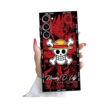 Imagem de Capa De Telefone Anime Preta E Macia Para Samsung Galaxy S24 S21 FE S2