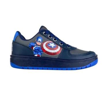 Imagem de Tenis disney capitao america marvel ref mca02dy menino, 35, Grafite, M