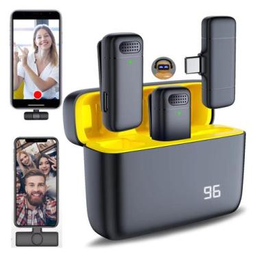 Imagem de Microfone Lapela Duplo J33 Para Smartphone TYPE-C Versão Global 15, 16