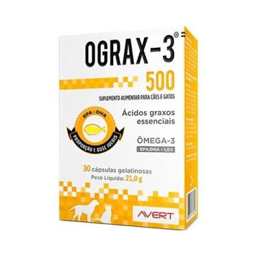 Imagem de Suplemento Ograx-3 500g com 30 Capsulas para Cães e Gatos - Avert