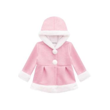 Imagem de Casaco Chapéuzinho Vermelho Matelassê Bebê Feminino - Infanti, 2, Rosa