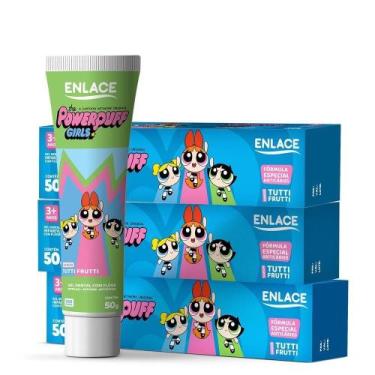 Imagem de Creme Dental Enlace Meninas Super Poderosas 50g - Embalagem com 12 Uni