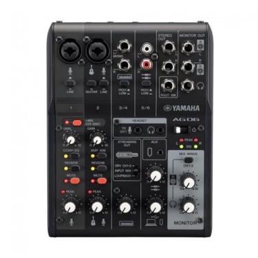 Imagem de Mesa de Som Yamaha AG06MK2 Preto - D-LINK