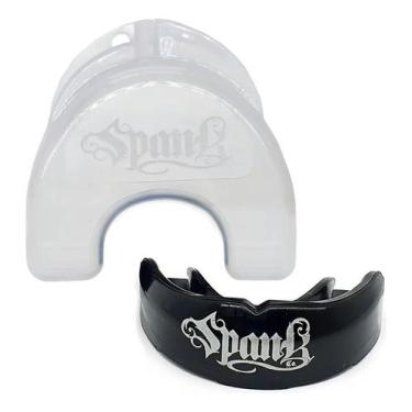 Imagem de Protetor Bucal Profissional Termo Ajustável Superior Spank, Preto, Úni